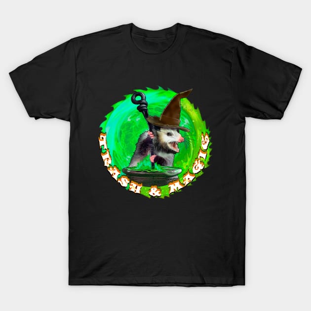 Trash and magic Opossum T-Shirt by SafSafStore